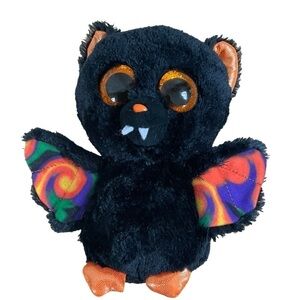 Ty Scarem Beanie Boos Bat 2014 Halloween Black Orange Plush Stuffed animal Toy